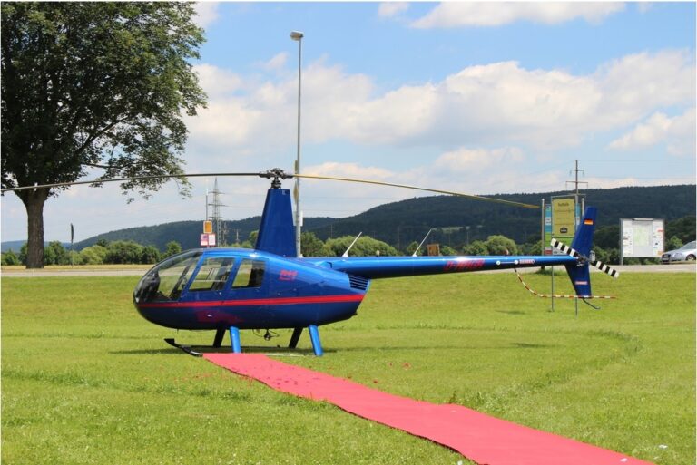 Mit dem Hubschrauber zur Hochzeitsfeier