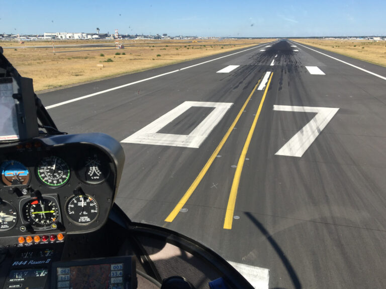 Geschäftsreise mit dem Hubschrauber