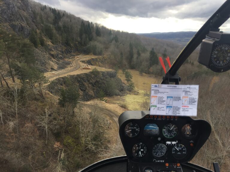 Außenlandungen mit der R22